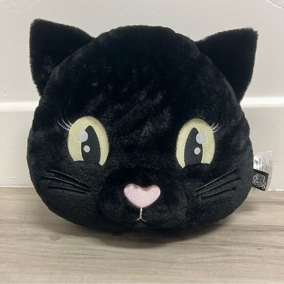 NWOT dolls kill home black cat plush pillow rare - Picture 1 of 9